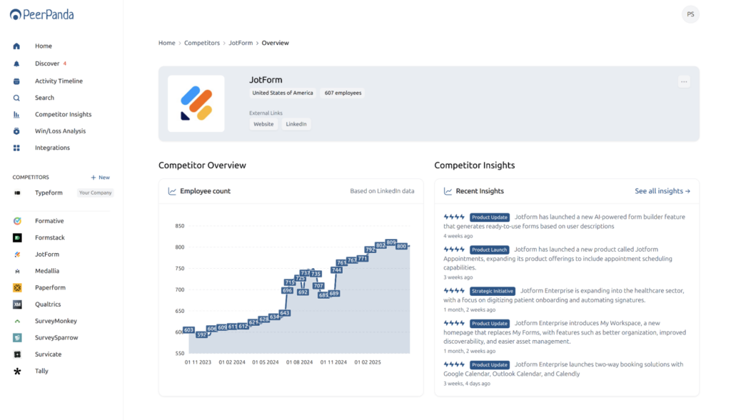 peerpanda tool screenshot
