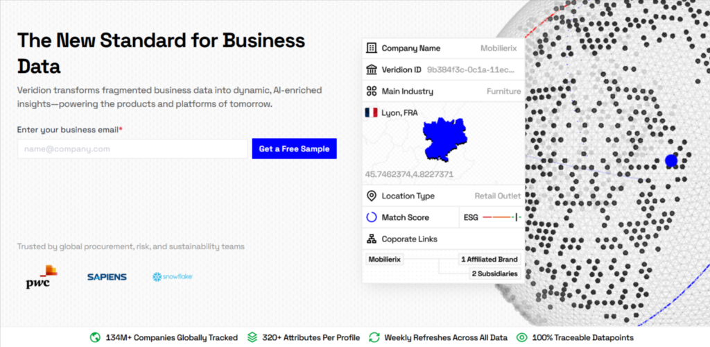 veridion tool screenshot