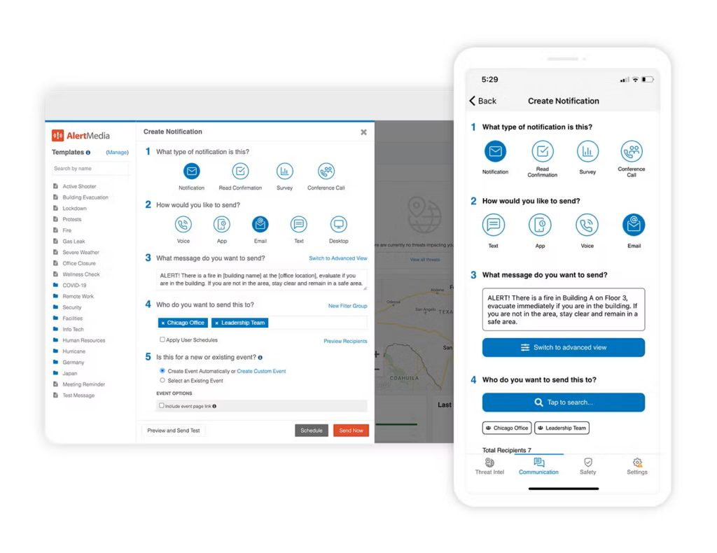 alertmedia tool screenshot
