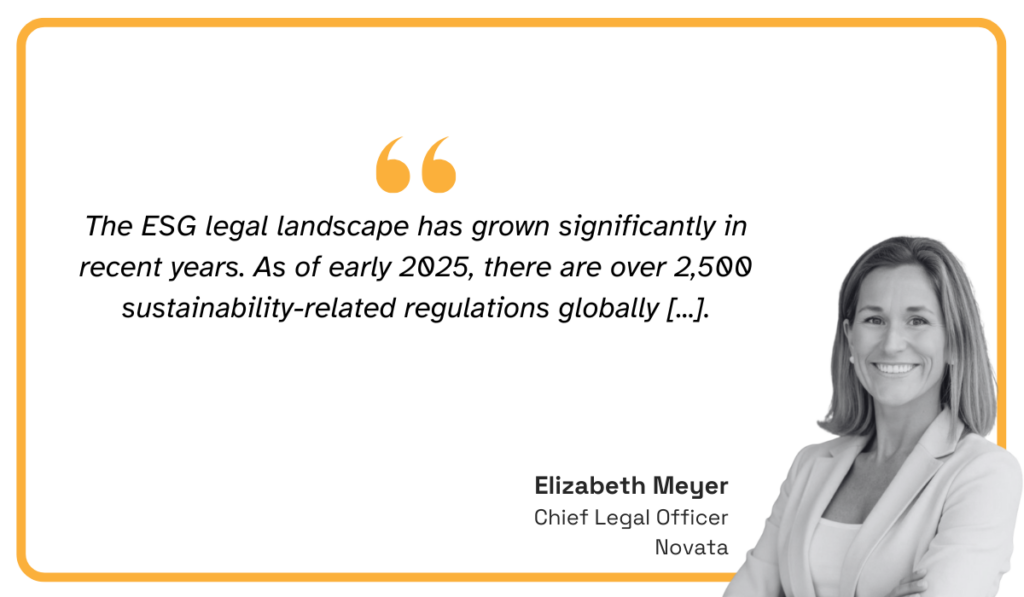 quote on the growth of the esg legal landscape