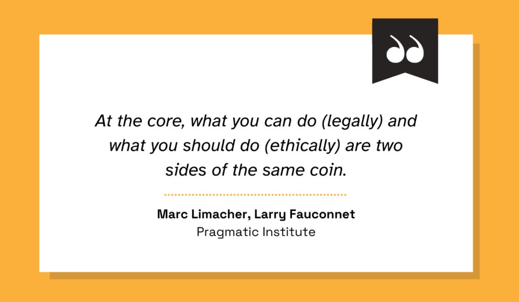 quote on legal and ethical considerations when gathering competitive intelligence