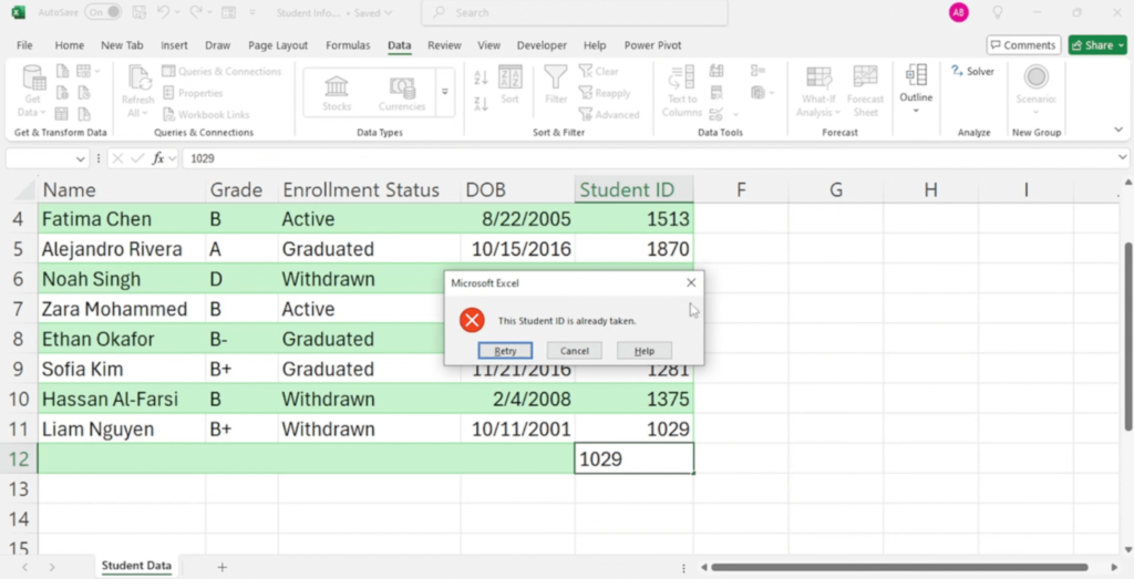 spreadsheet screenshot