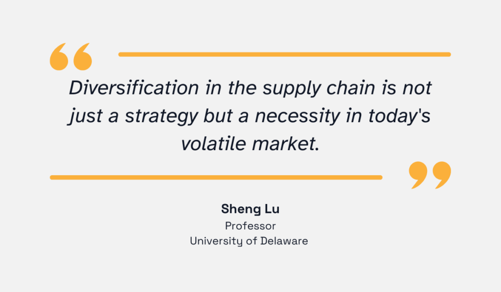 quote on supply chain diversification