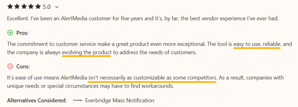 alertmedia review on capterra