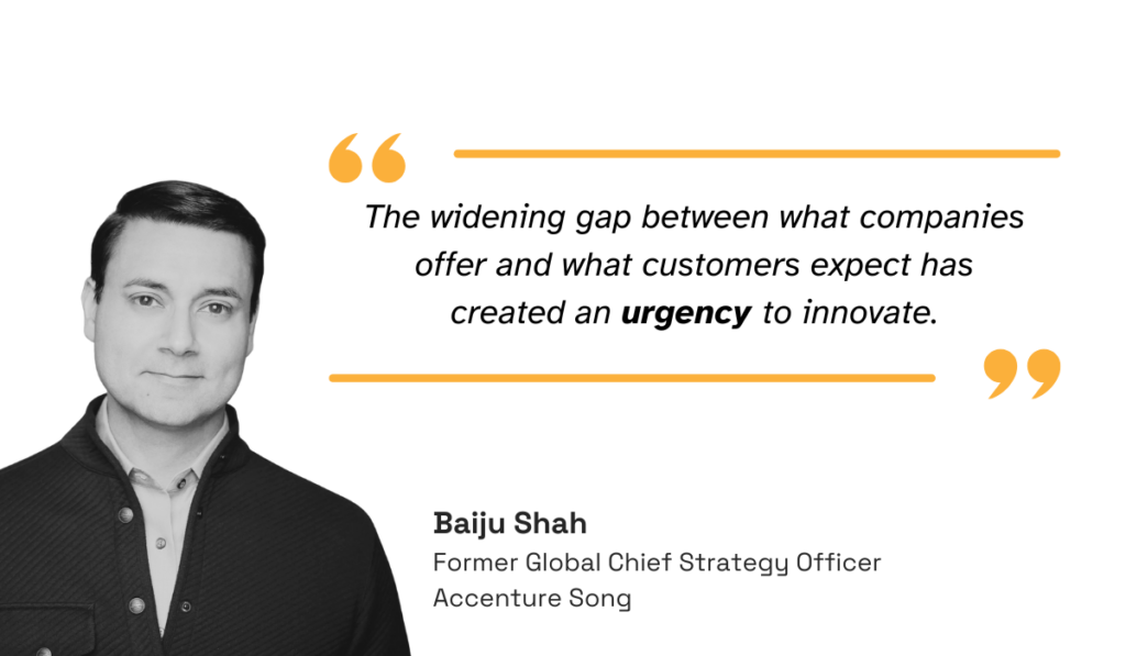 quote on how the ability to anticipate what customers will want next has become central to growth