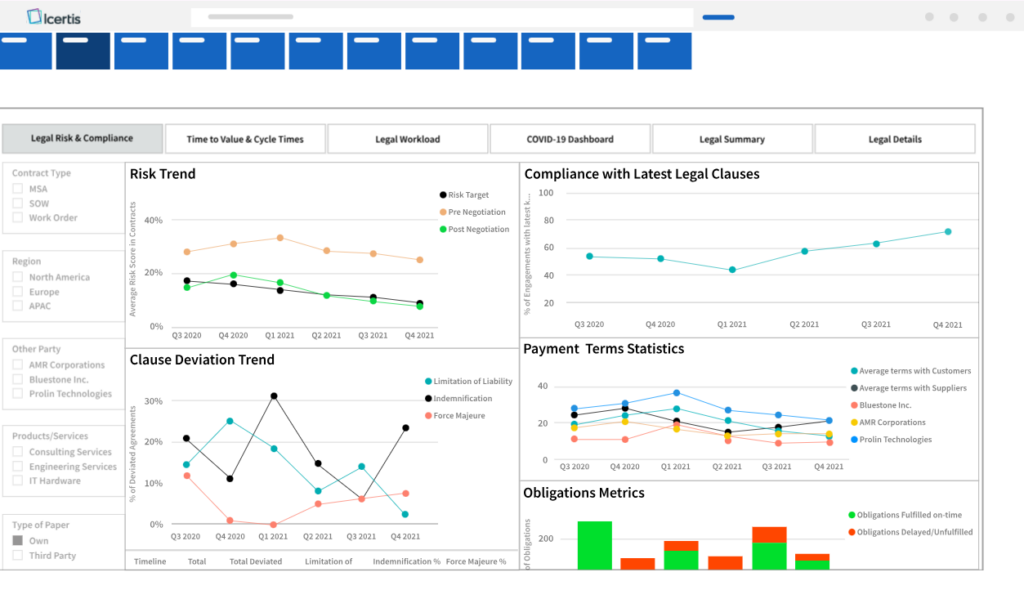 icertis tool screenshot