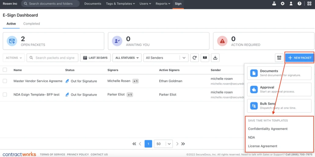 contractworks tool screenshot