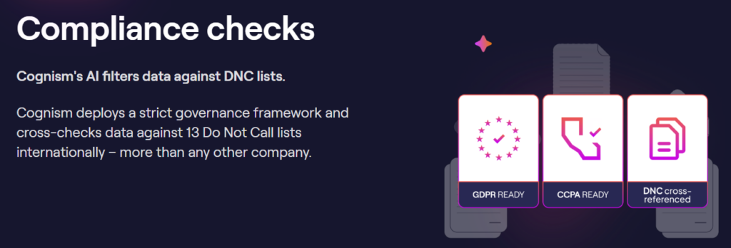 cognism tool screenshot