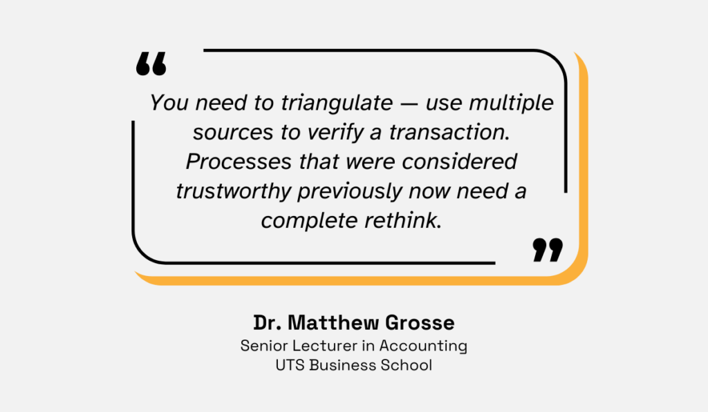 quote on using multiple sources to verify transactions