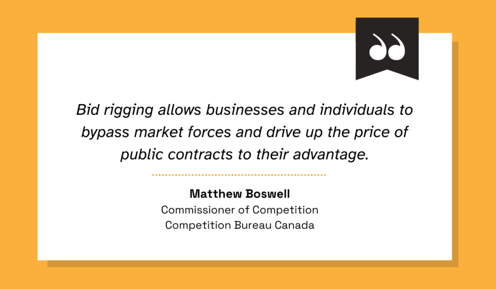 bid rigging fraud definition