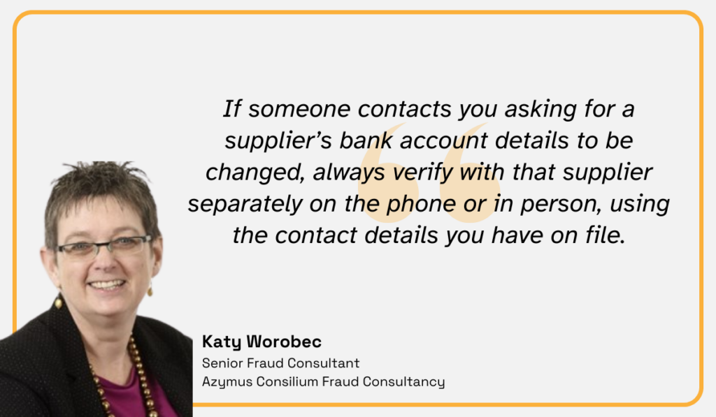 quote on verifying vendor identity