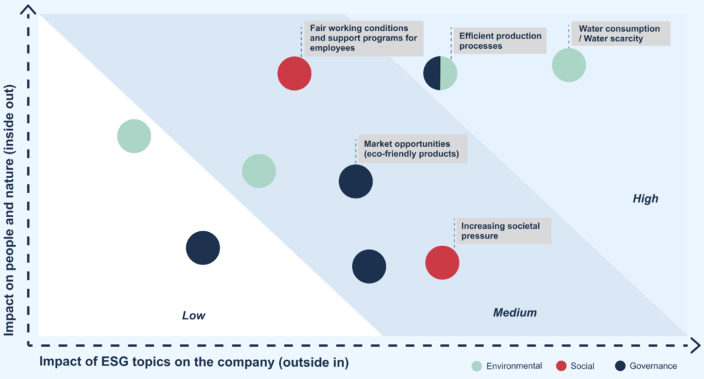 example of a materiality matrix