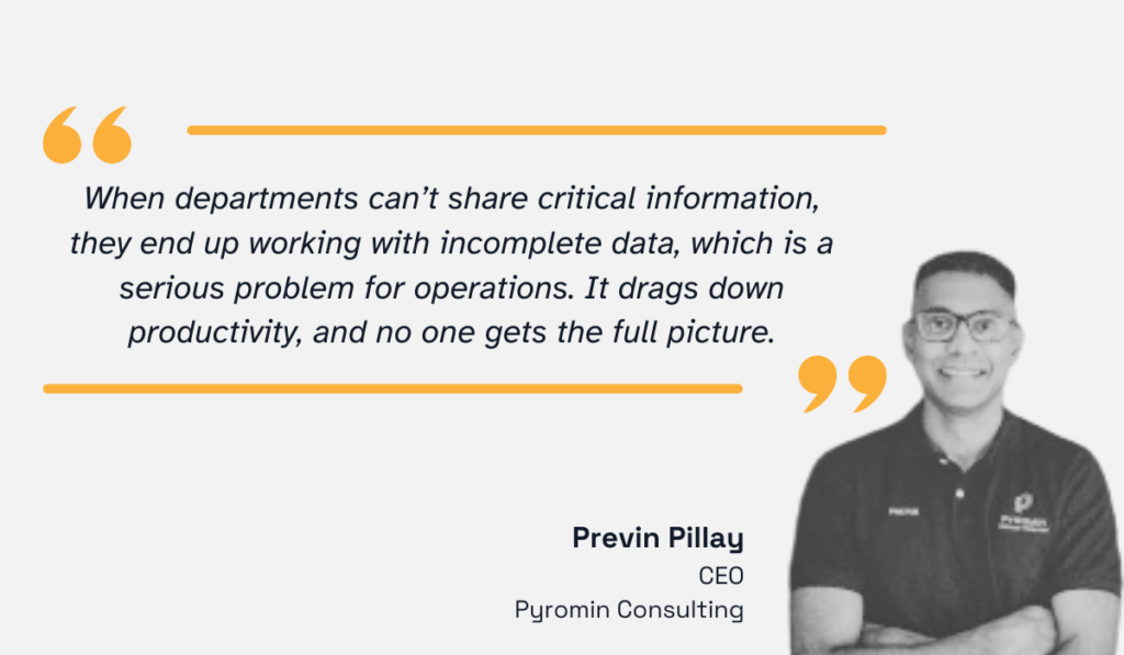 quote on the importance of sharing data between departments