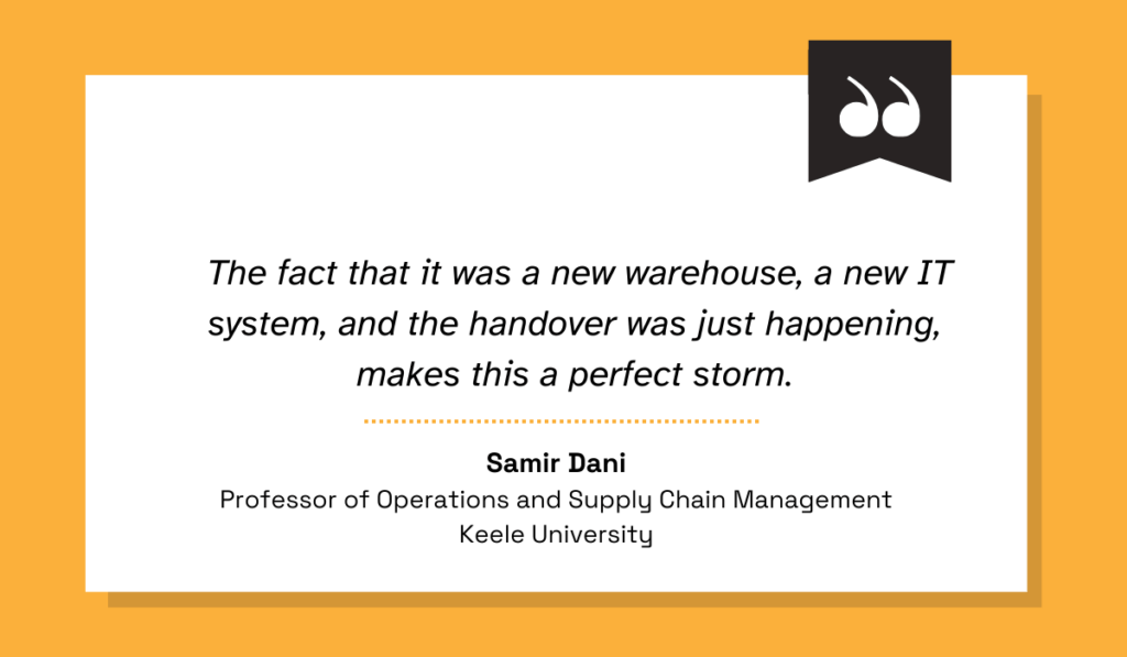 quote on the factors that caused kfcs logistical failure