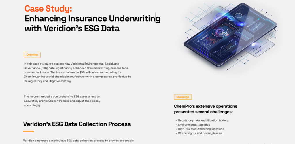 veridion case study screenshot