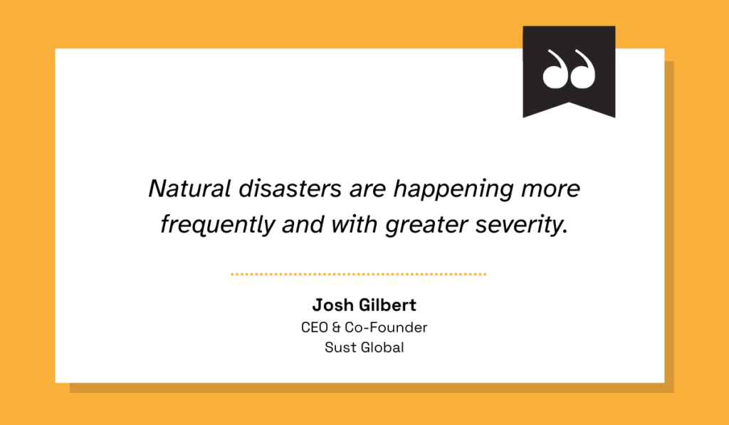 quote on the growing frequency of natural disasters