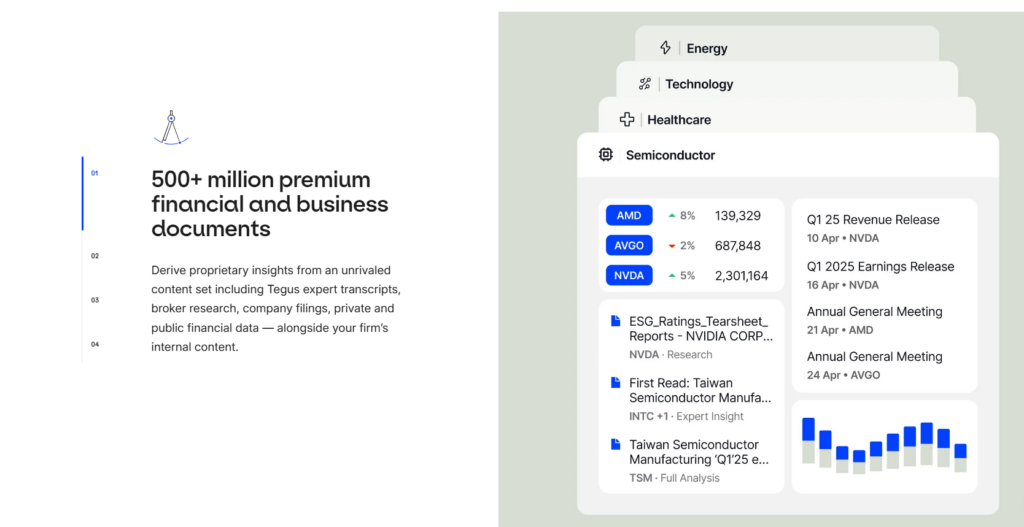 AlphaSense dashboard