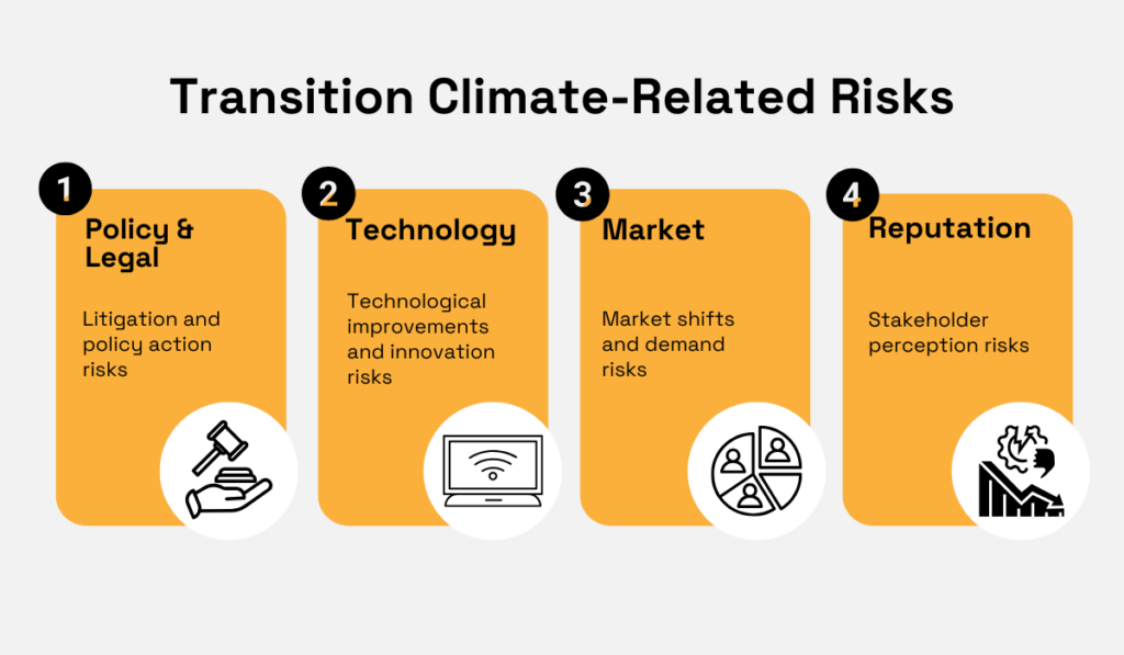 transition climate related risks