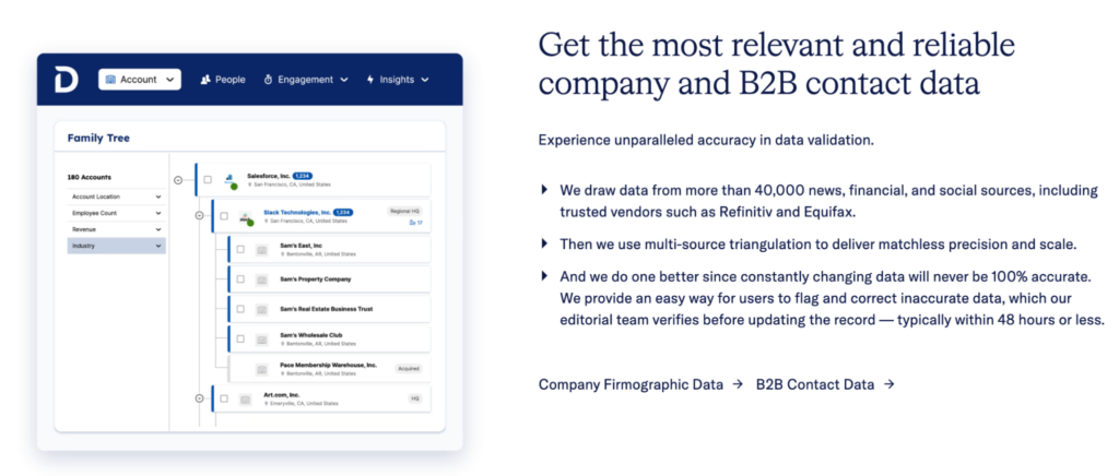 Demandbase dashboard