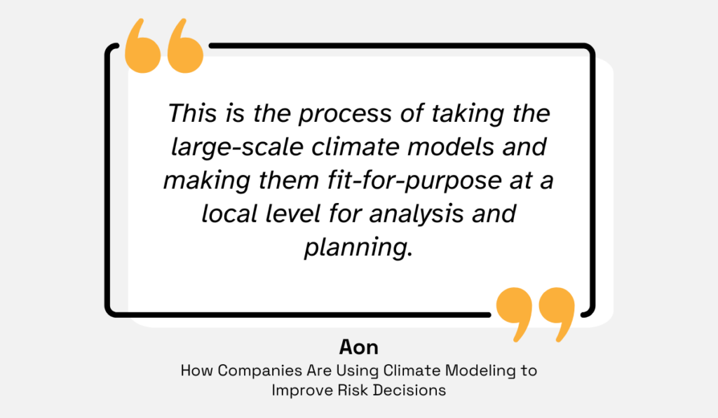 quote on downscaling large scale climate models