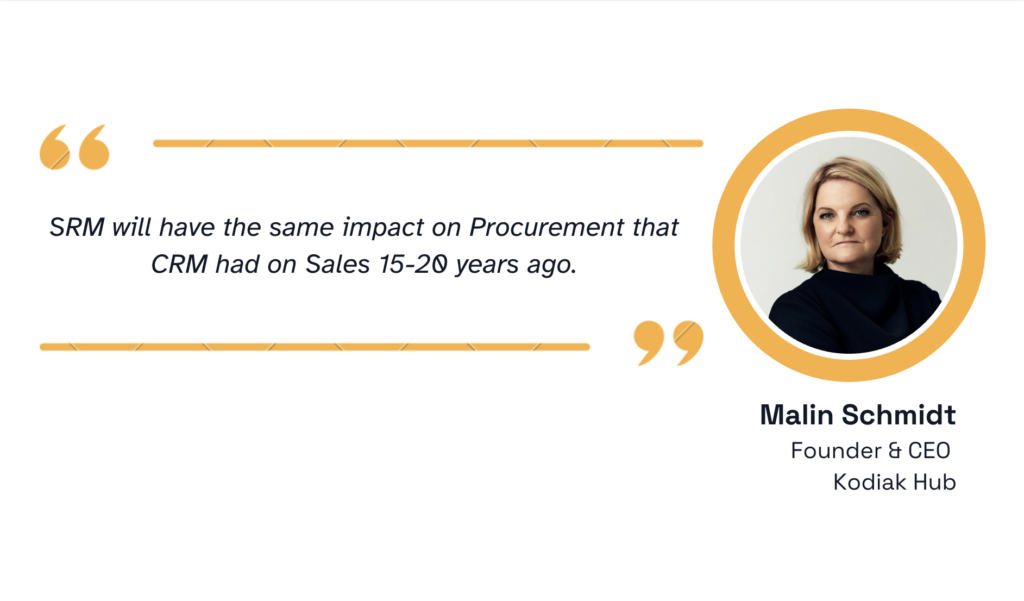 quote on the impact of srm on procurement