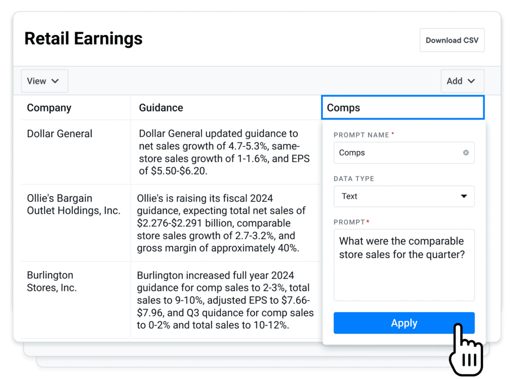 AlphaSense dashboard