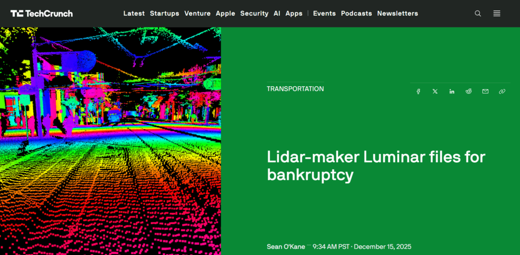 TechCrunch dashboard