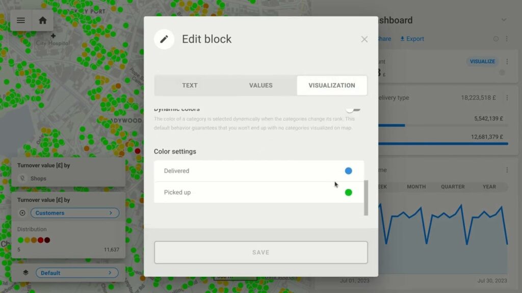 CleverMaps dashboard