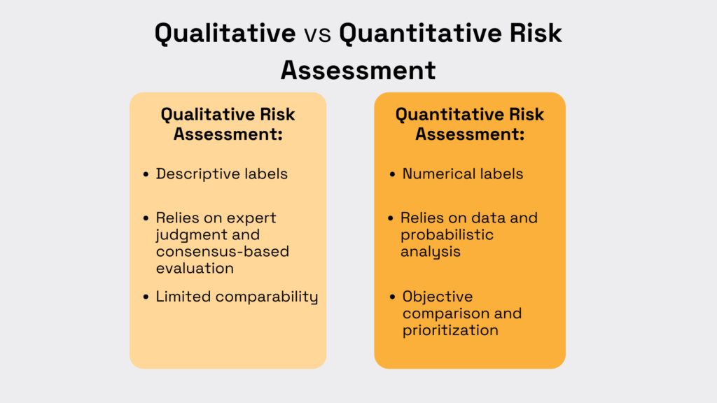 qualitative vs quantitative risk assessment comparison