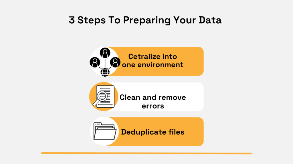3 steps for preparing business data