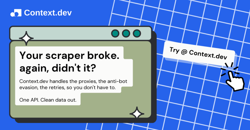 Context.dev dashboard